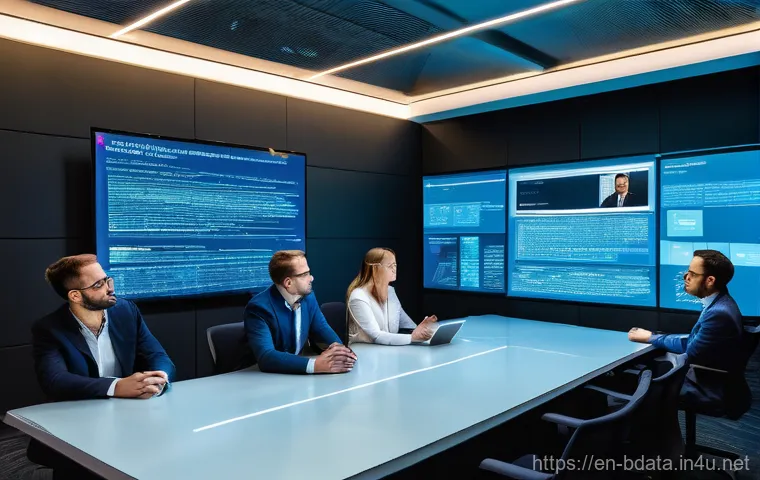 빅데이터 기술자의 리스크 관리 방법 - **Prompt 2: Vigilant Data Guardian and Early Warning System**
    "A vibrant, high-resolution image ...