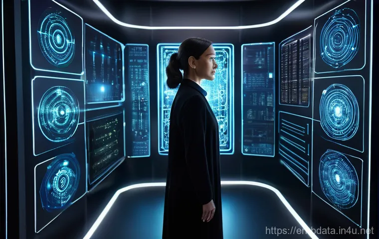 빅데이터 관련 정책과 규제 변화 - **Prompt:** A diverse group of young adults, dressed in smart business casual attire, standing confi...