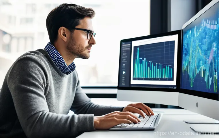 빅데이터 기술자의 학술 발표 준비 가이드 - **A data presenter engaging a diverse audience with simplified insights.** A confident female presen...