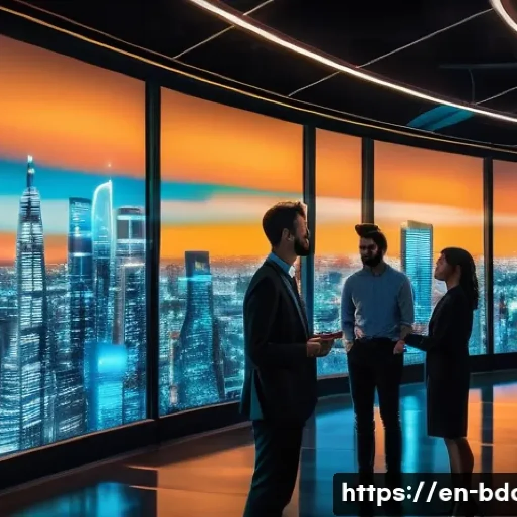 빅데이터 기술자의 데이터 공유 방법 - **Prompt:** A diverse team of male and female big data engineers, dressed in smart casual business a...