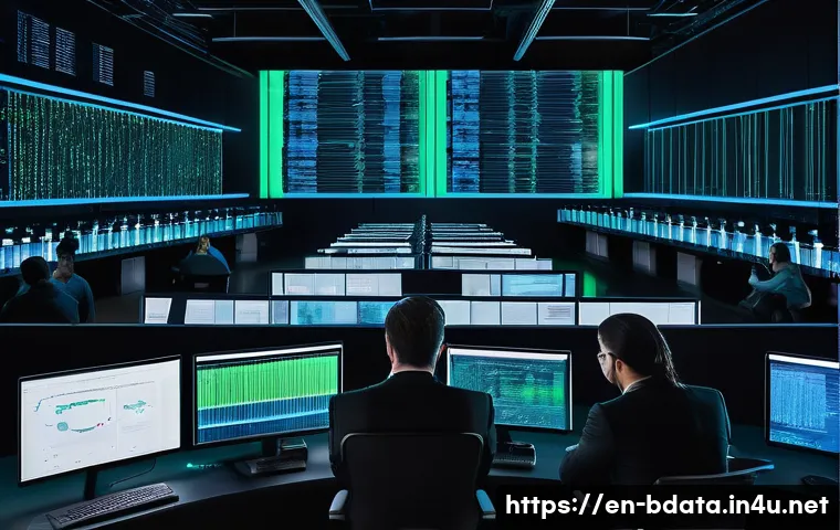 빅데이터 기술자의 데이터 분석 툴킷 - **Prompt:** "A futuristic, clean data operations center bustling with activity. In the foreground, a...