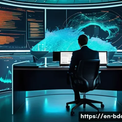 Home 30 빅데이터 실무에서 발생할 수 있는 문제점 - **Prompt:** A professional individual, dressed in a sharp business suit, sits overwhelmed at a sleek...