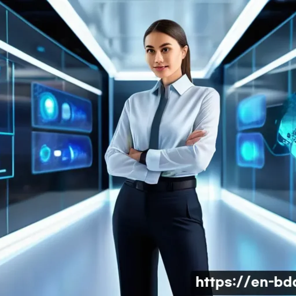 빅데이터 기술자의 경력개발 코칭 사례 - **Prompt:** A highly detailed digital painting depicting a confident big data engineer (male or fema...