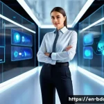 빅데이터 기술자의 경력개발 코칭 사례 - **Prompt:** A highly detailed digital painting depicting a confident big data engineer (male or fema...