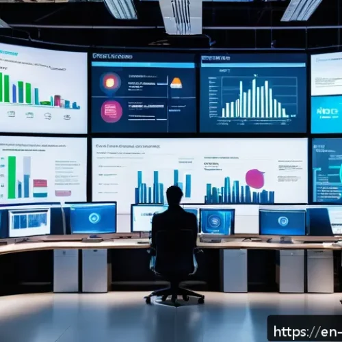빅데이터 기술자와 데이터 시각화의 중요성 - A high-tech data engineering workspace showcasing a sophisticated real-time data pipeline in action:...
